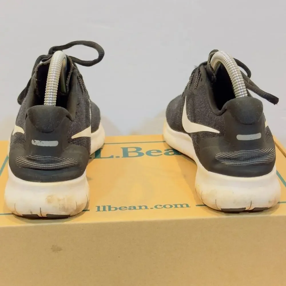 Nike Free RN Womens Size 8 Black White Running Shoes Lifestyle Free Foot Sneaker